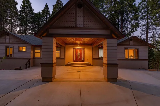 a front view of a house with balcony