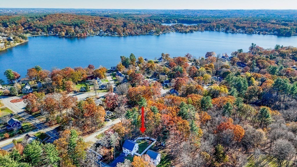 46 Parham Road Tyngsboro, MA 01879 - Photo 35 of 36 an aerial view of a houses with a lake view