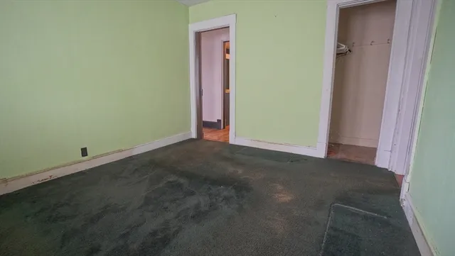 a view of a room with an empty space