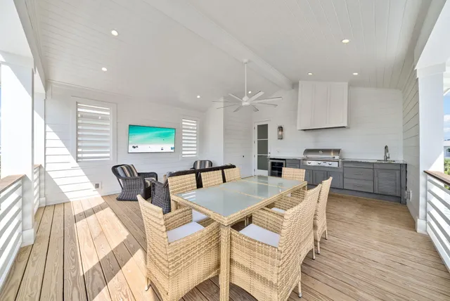 a city view with tall buildings