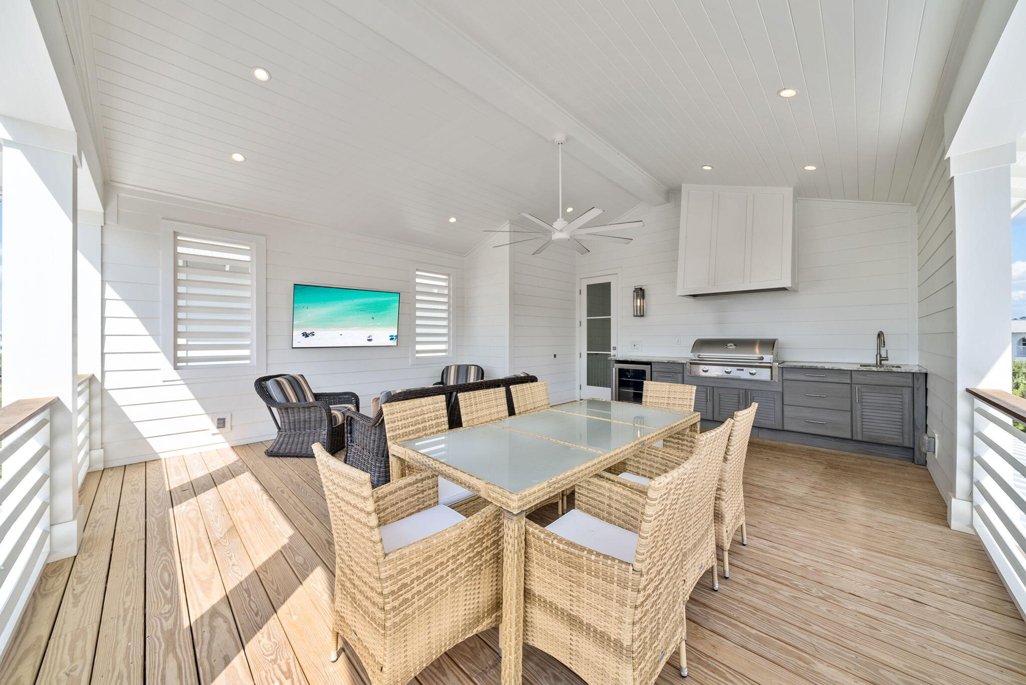 69 Trigger Trail Inlet Beach Inlet Beach, FL 32461 - Photo 37 of 50 a view of a dining room with furniture and wooden floor