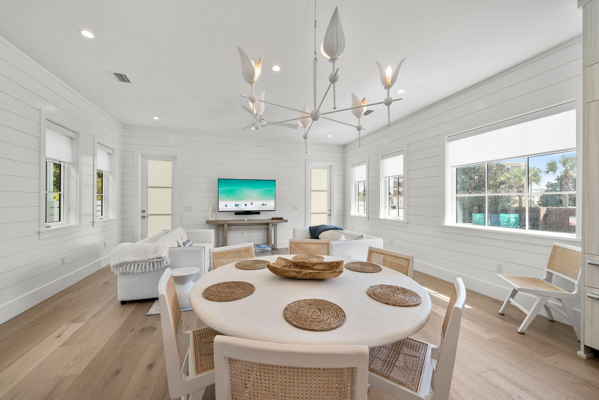 69 Trigger Trail Inlet Beach Inlet Beach, FL 32461 - Photo 10 of 50 a view of a dining room with furniture and wooden floor