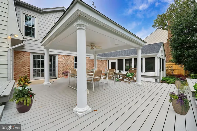 a house view with a seating space