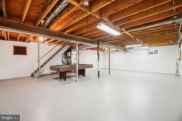 a room with furniture