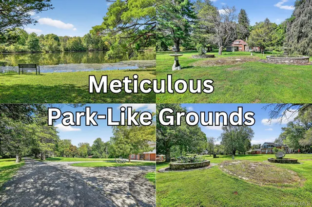 a sign broad in front of the green and white house