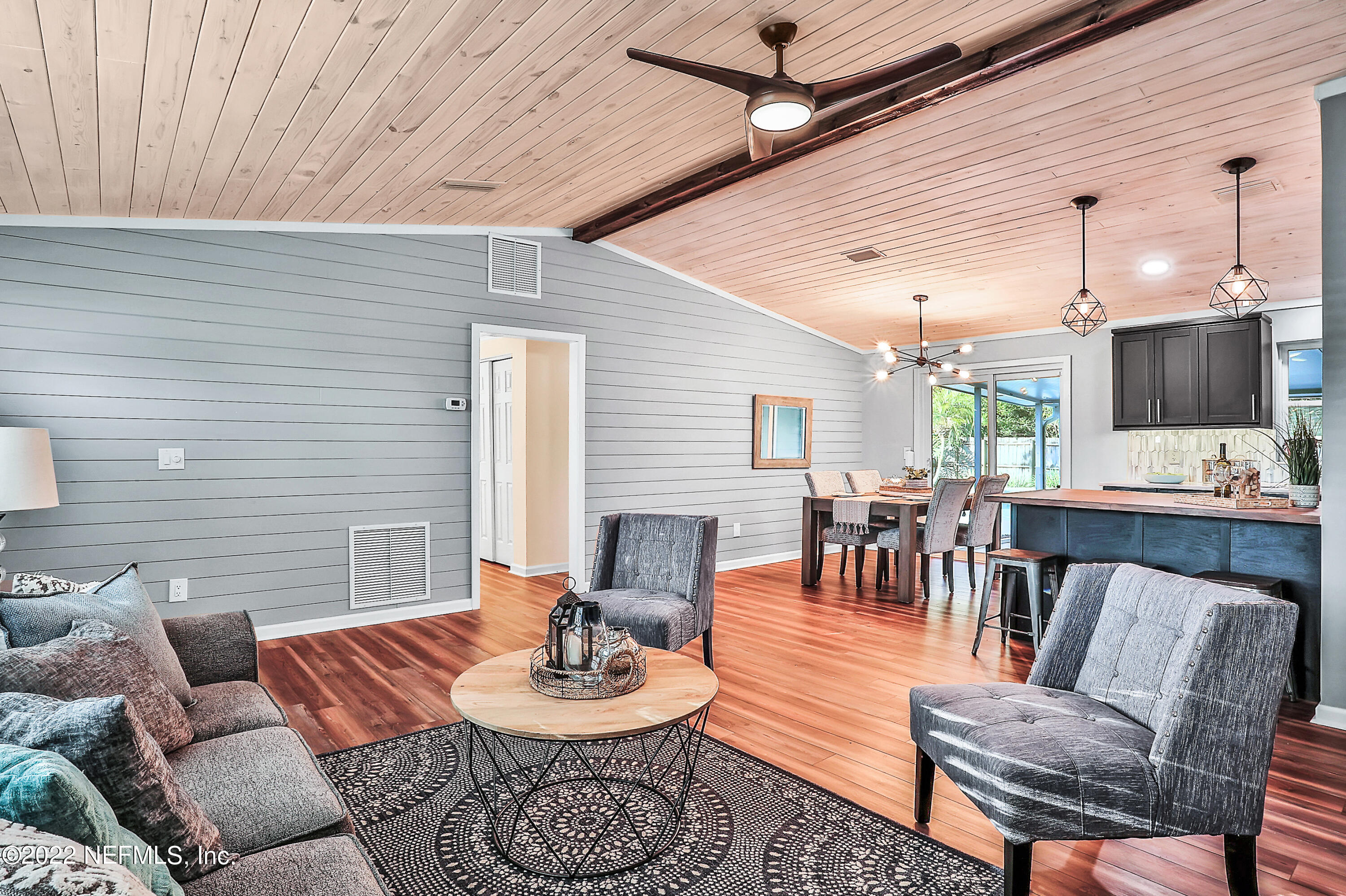 3518 Eunice Road Jacksonville, FL 32250 - Photo 3 of 32 Tongue and Groove ceiling