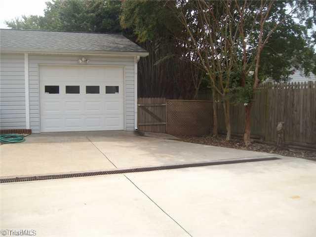 126 Maple King, NC 27021 - Photo 14 of 16 Other. This 2 car garage has a single drive thru door to access the fenced in back yard!