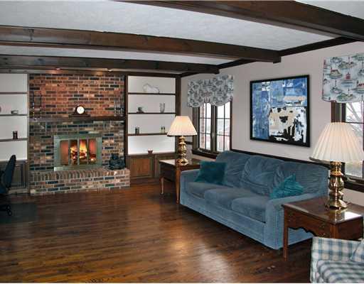 100 Yorktown Road Canonsburg, PA 15317 - Photo 2 of 18 Den/Family/Great Room. FAMILY ROOM W/ LOG BURNING FIREPLACE, BUILT IN SHELVING & HARDWOOD FLOORING!!!