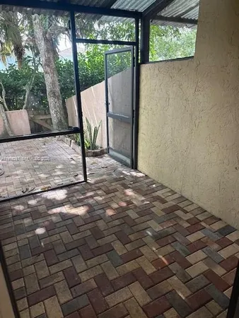 a view of outdoor space with garden