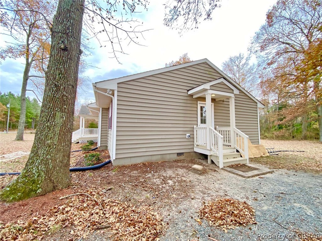 293 Norwood Church Road Lancaster, VA 22503 - Photo 21 of 48 Covered Side Entrance