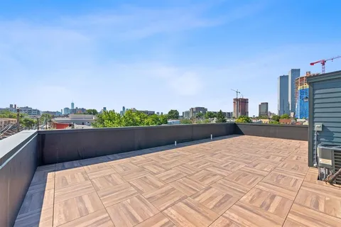 a view of balcony with city view