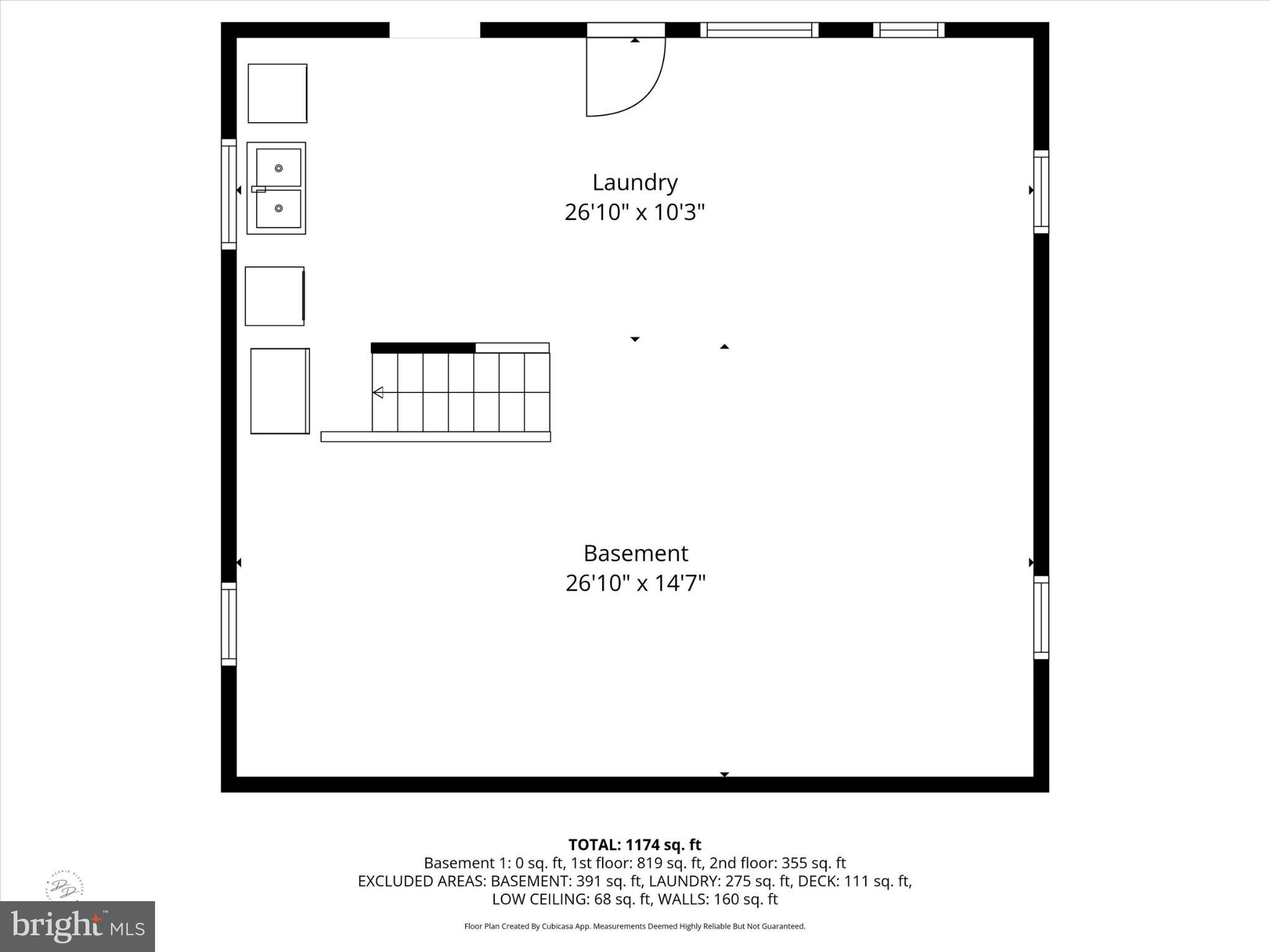 7 2nd Avenue New Castle, DE 19720 - Photo 42 of 44 Spacious basement layout with laundry area.