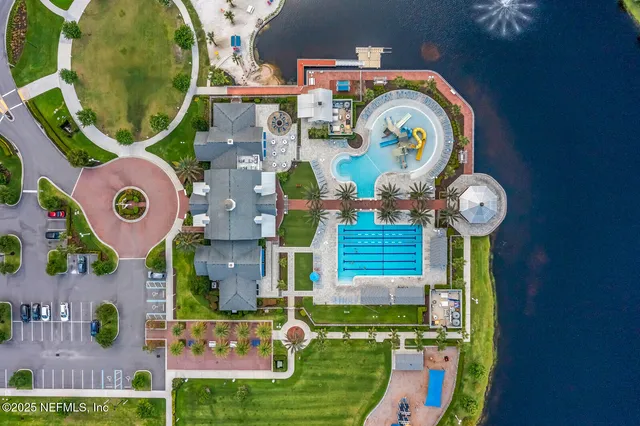a view of a lake with boats