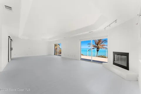 a view of sky from a balcony