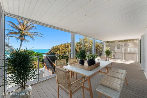 a view of balcony with staircase