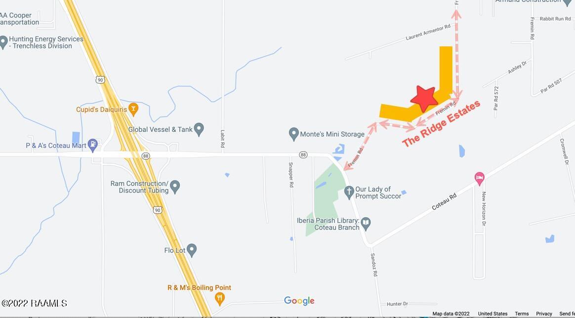 7700 Fremin Road, Unit 14 New Iberia, LA 70560 - Photo 3 of 4 Area Map The Ridge Lots 9-20