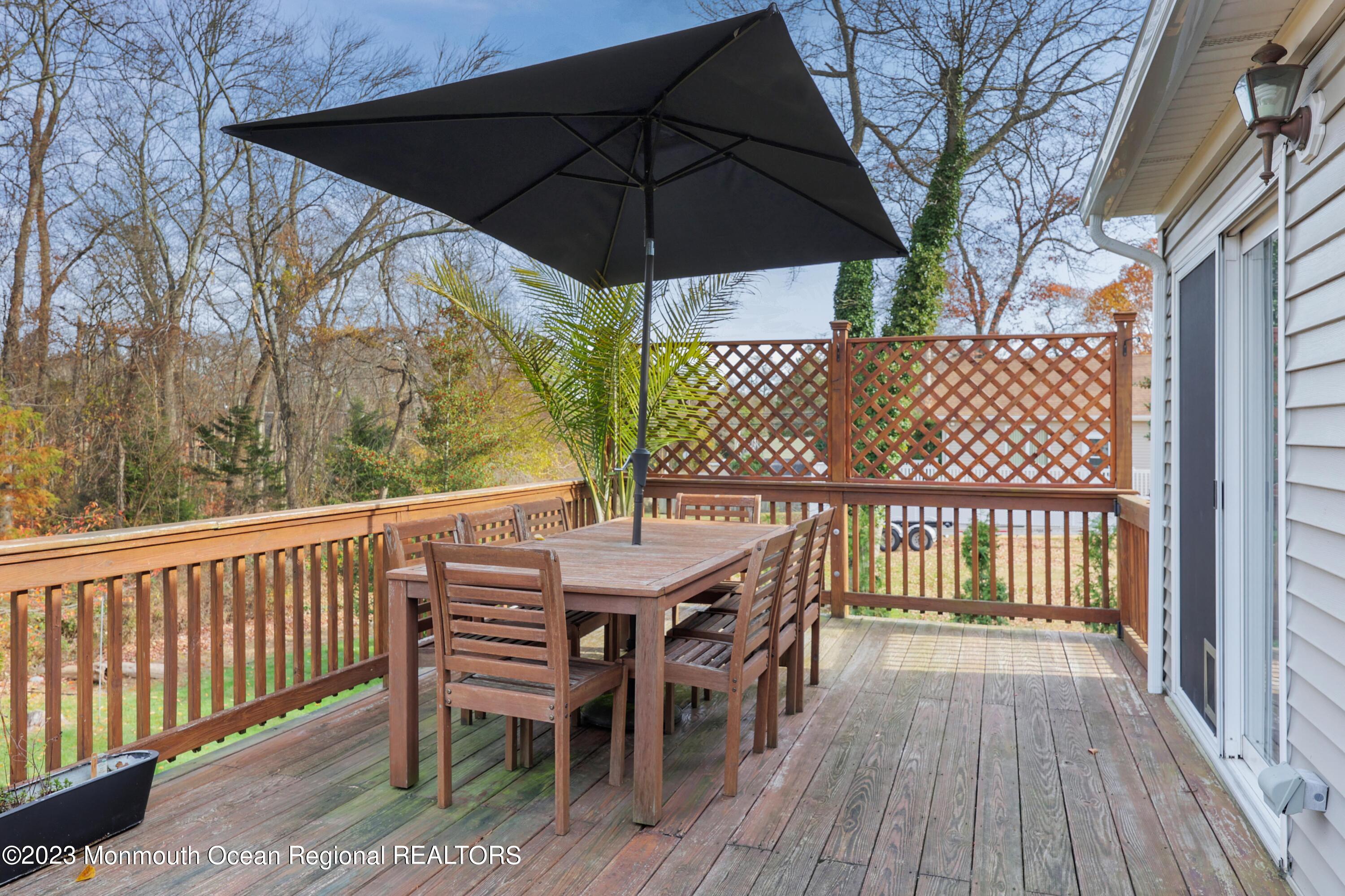 1208 Oak Road Manasquan, NJ 08736 - Photo 32 of 52 a view of a wooden chairs and table in the balcony