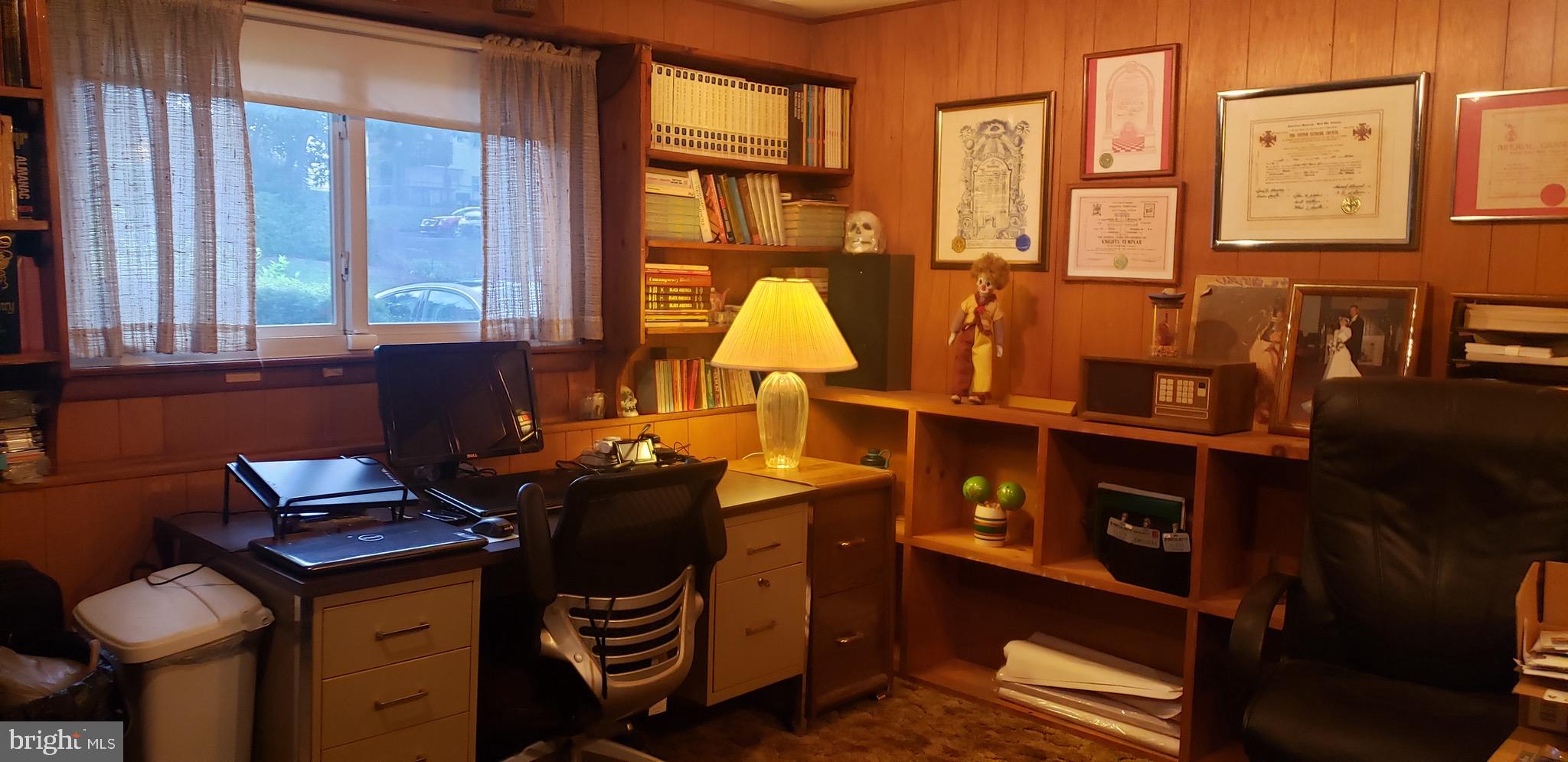 1111 Fordham Road Neptune, NJ 07753 - Photo 18 of 20 Downstairs office with built-in shelves