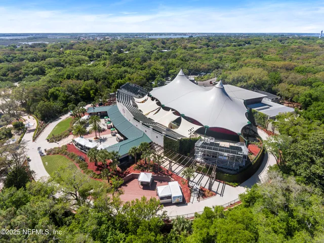 a yard with lots of green space