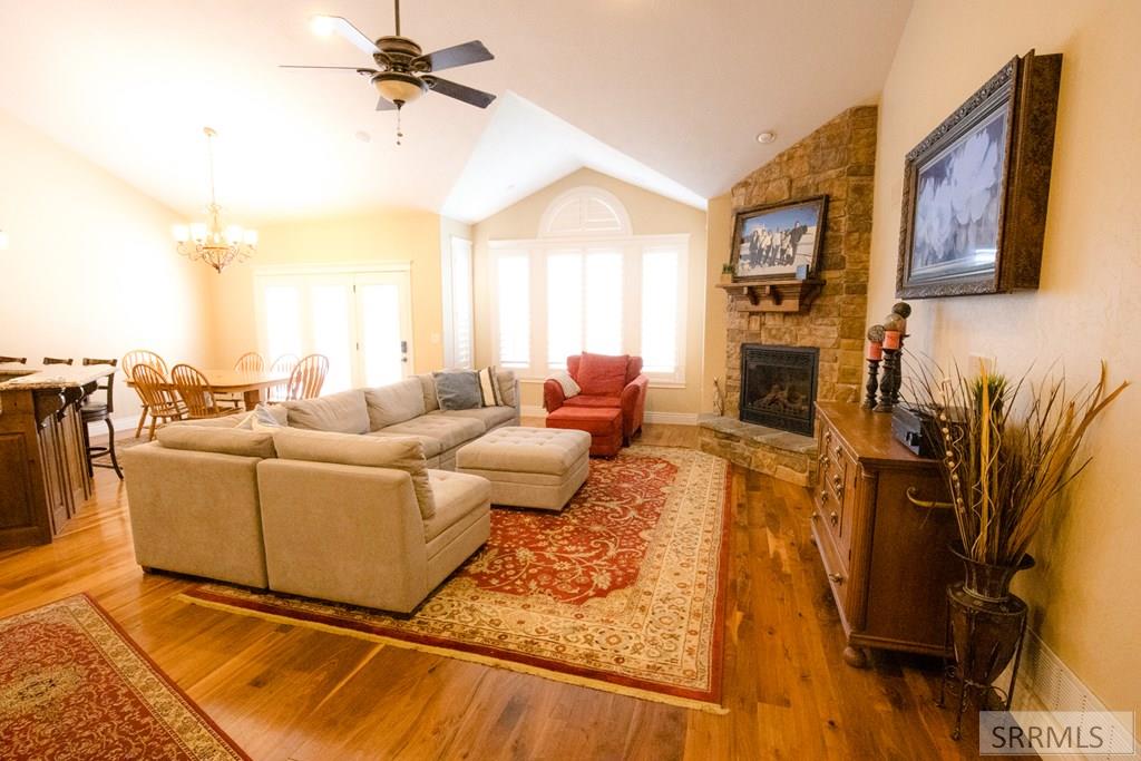 354 Eagle Summit Street Rexburg, ID 83440 - Photo 8 of 45 Great Room with Fireplace