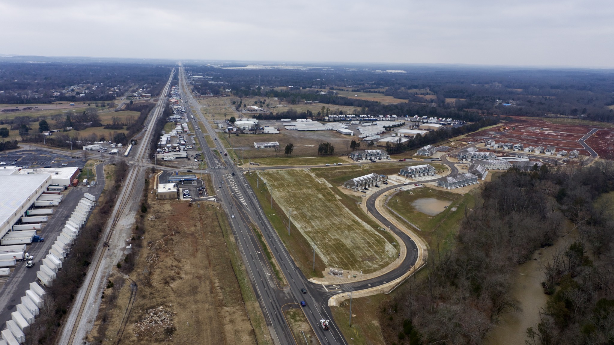 2 Northwest Broad Street Murfreesboro, TN 37129 - Photo 3 of 7 an aerial view of residential houses with outdoor space