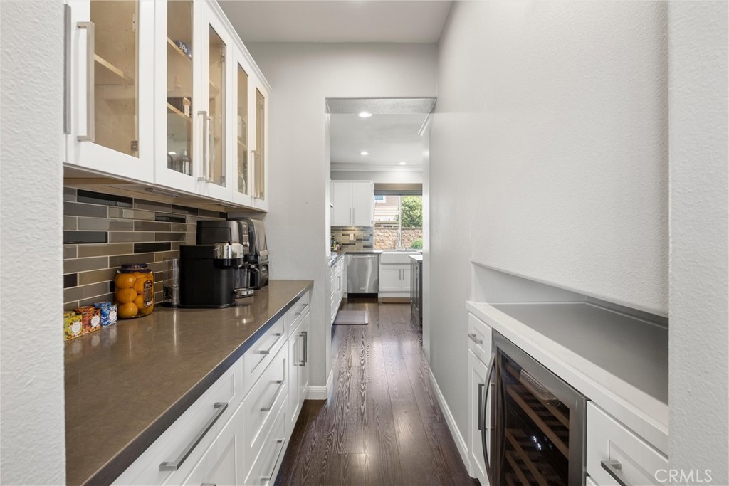 7133 Brisas Court Rancho Cucamonga, CA 91739 - Photo 13 of 70 BUTLER'S PANTRY WITH WINE RERIGERATOR