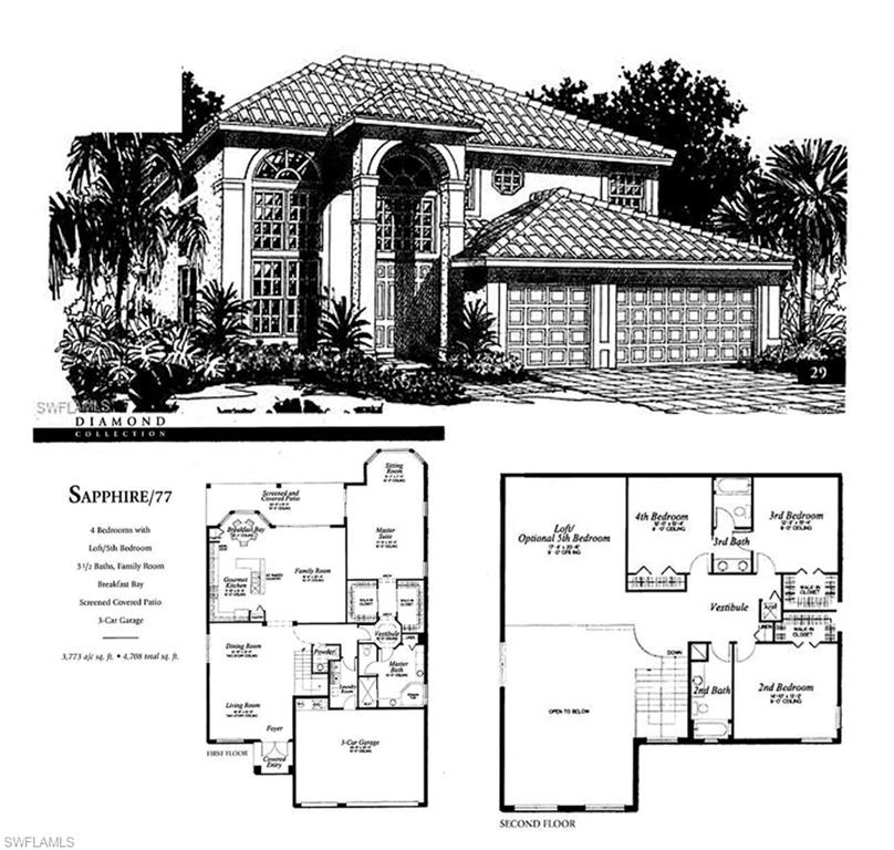 2234 Campestre Terrace Naples, FL 34119 - Photo 48 of 48 View of home floor plan