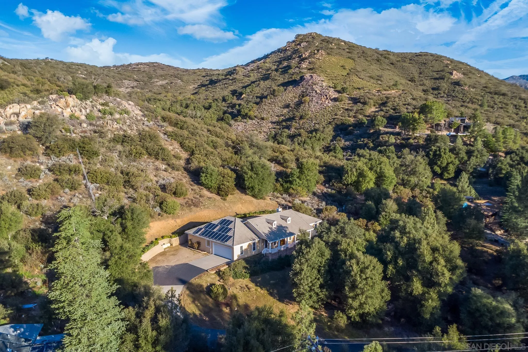 7570 Corte Madera Road Pine Valley, CA 91962 - Photo 46 of 53 an aerial view of houses covered in trees