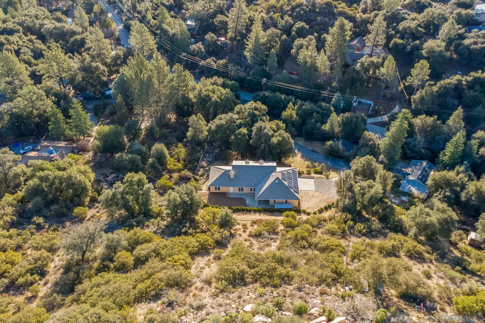 7570 Corte Madera Road Pine Valley, CA 91962 - Photo 51 of 53 an aerial view of residential houses with outdoor space