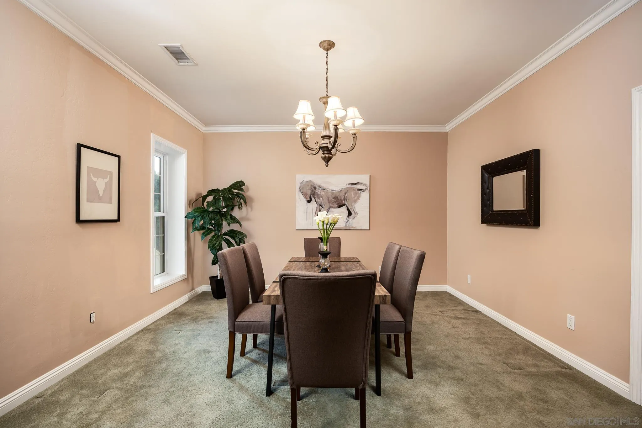 7570 Corte Madera Road Pine Valley, CA 91962 - Photo 10 of 53 a dining room with furniture and chandelier