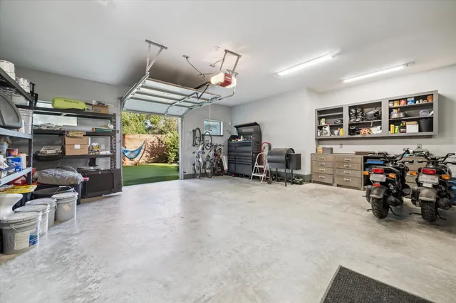 a view of a door and an outdoor space