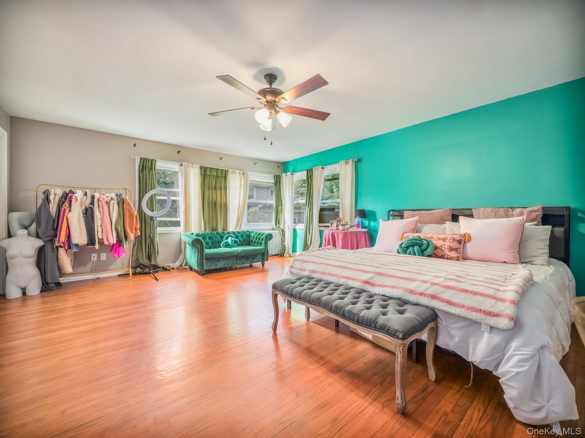 3 South Myrtle Avenue Spring Valley, NY 10977 - Photo 5 of 40 Bedroom with wood finished floors and ceiling fan