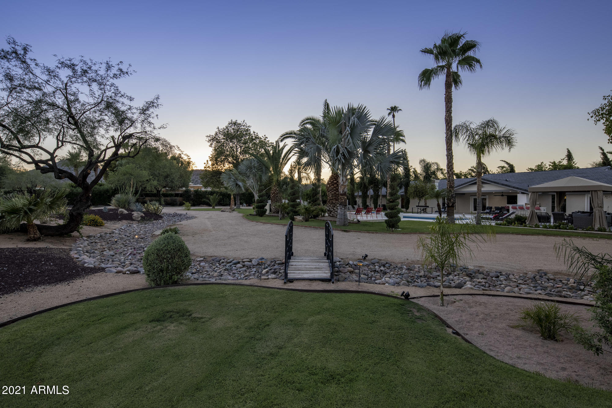 5015 East Doubletree Ranch Road Paradise Valley, AZ 85253 - Photo 63 of 74 Twilight Resort Backyard