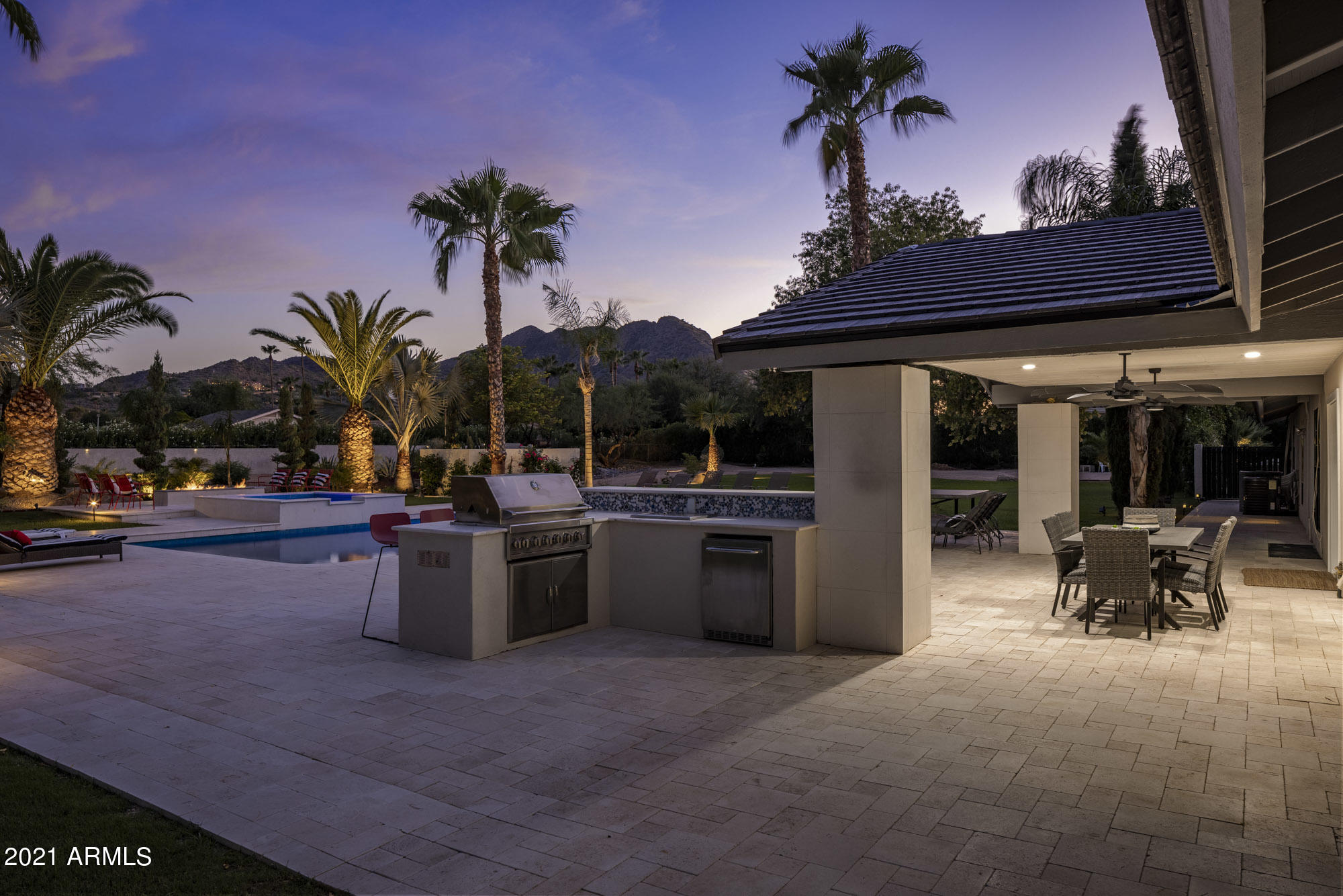 5015 East Doubletree Ranch Road Paradise Valley, AZ 85253 - Photo 7 of 74 Twilight Patio/BBQ