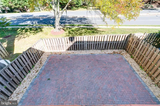 a view of wooden balcony