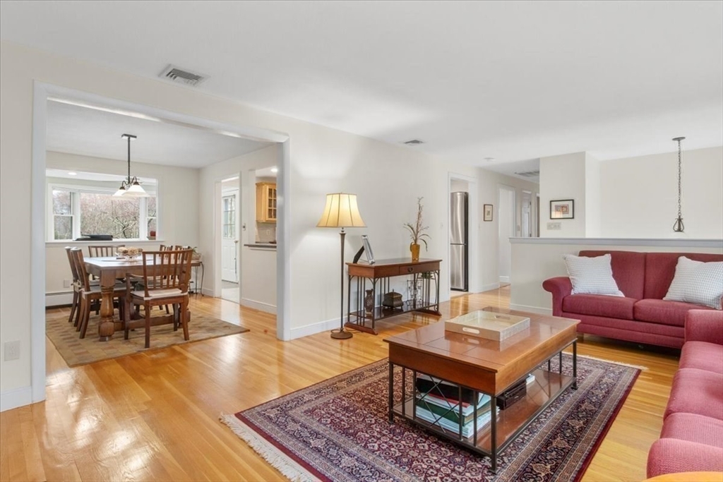 23 Glover Road Needham, MA 02494 - Photo 12 of 40 a living room with furniture and a table