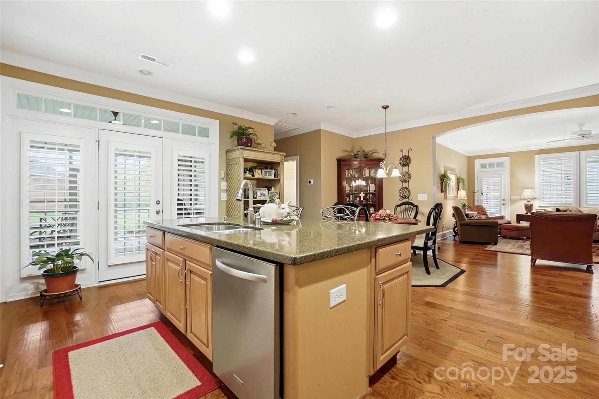 7200 Firespike Road Charlotte, NC 28277 - Photo 15 of 48 a living room with granite countertop kitchen island furniture and a large window