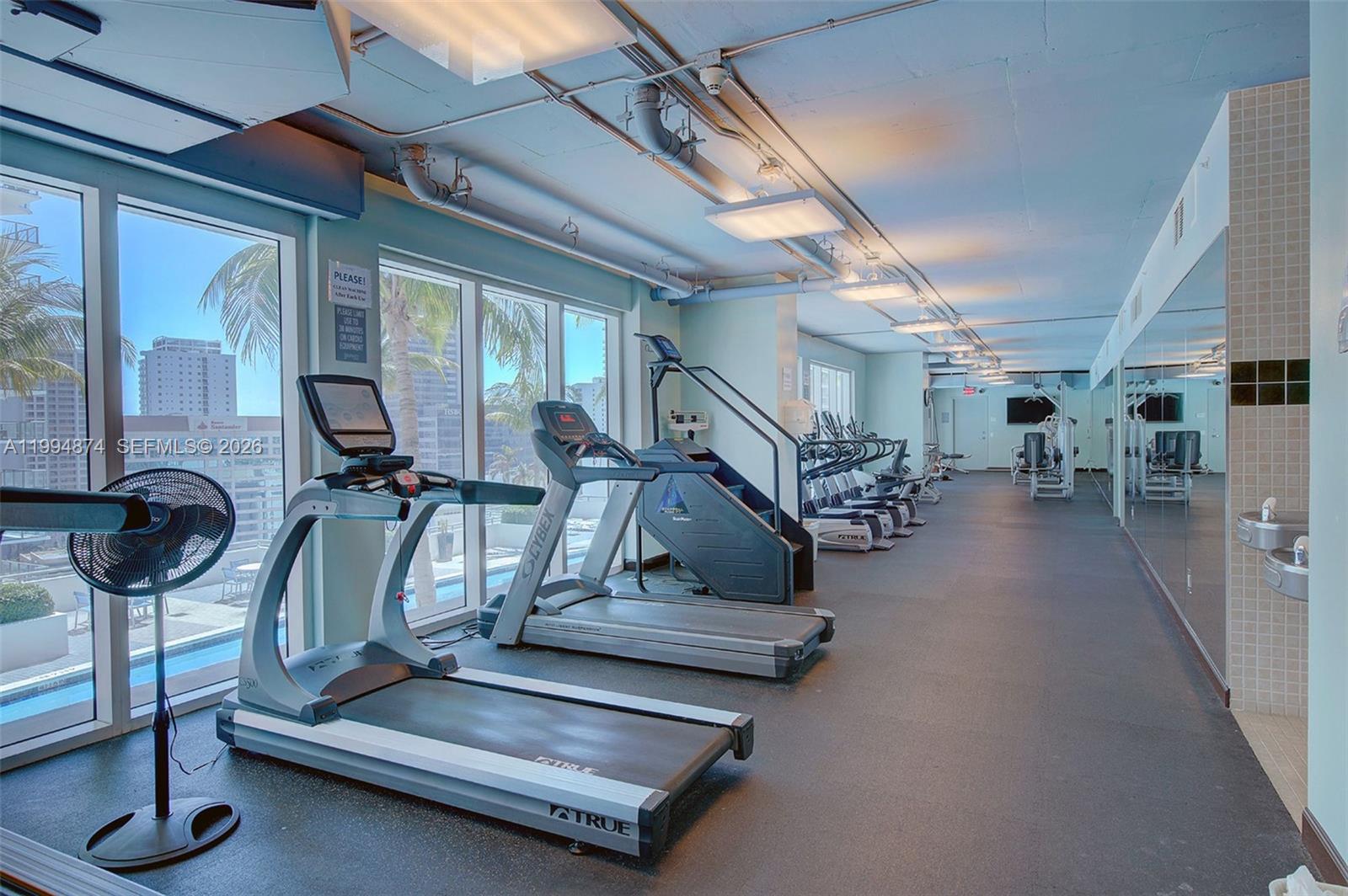 60 Southwest 13th Street, Unit 2820 Miami, FL 33130 - Photo 20 of 25 a view of gym