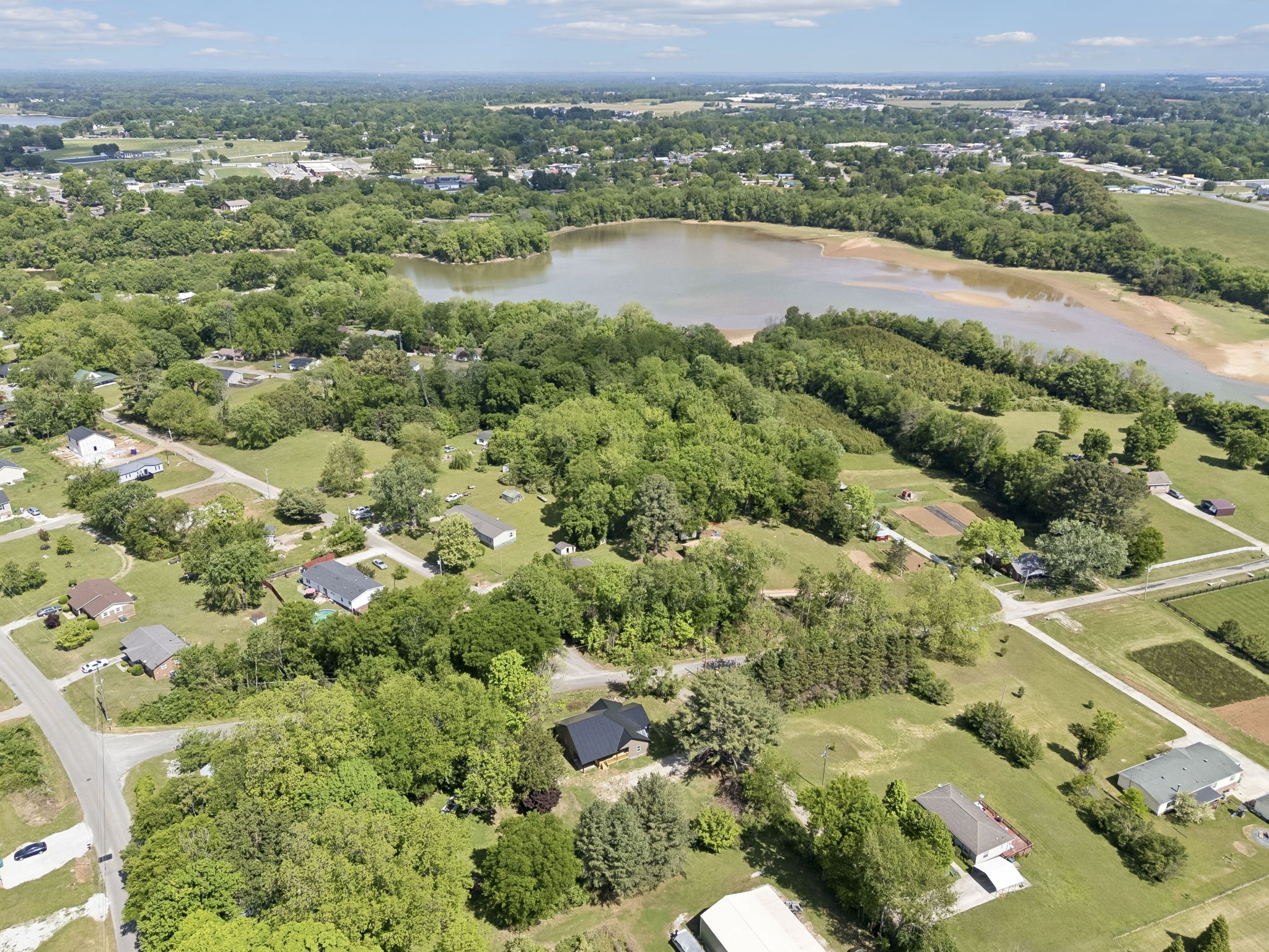 1200 Little Street Winchester, TN 37398 - Photo 51 of 54 an aerial view of green landscape with trees houses and mountain view