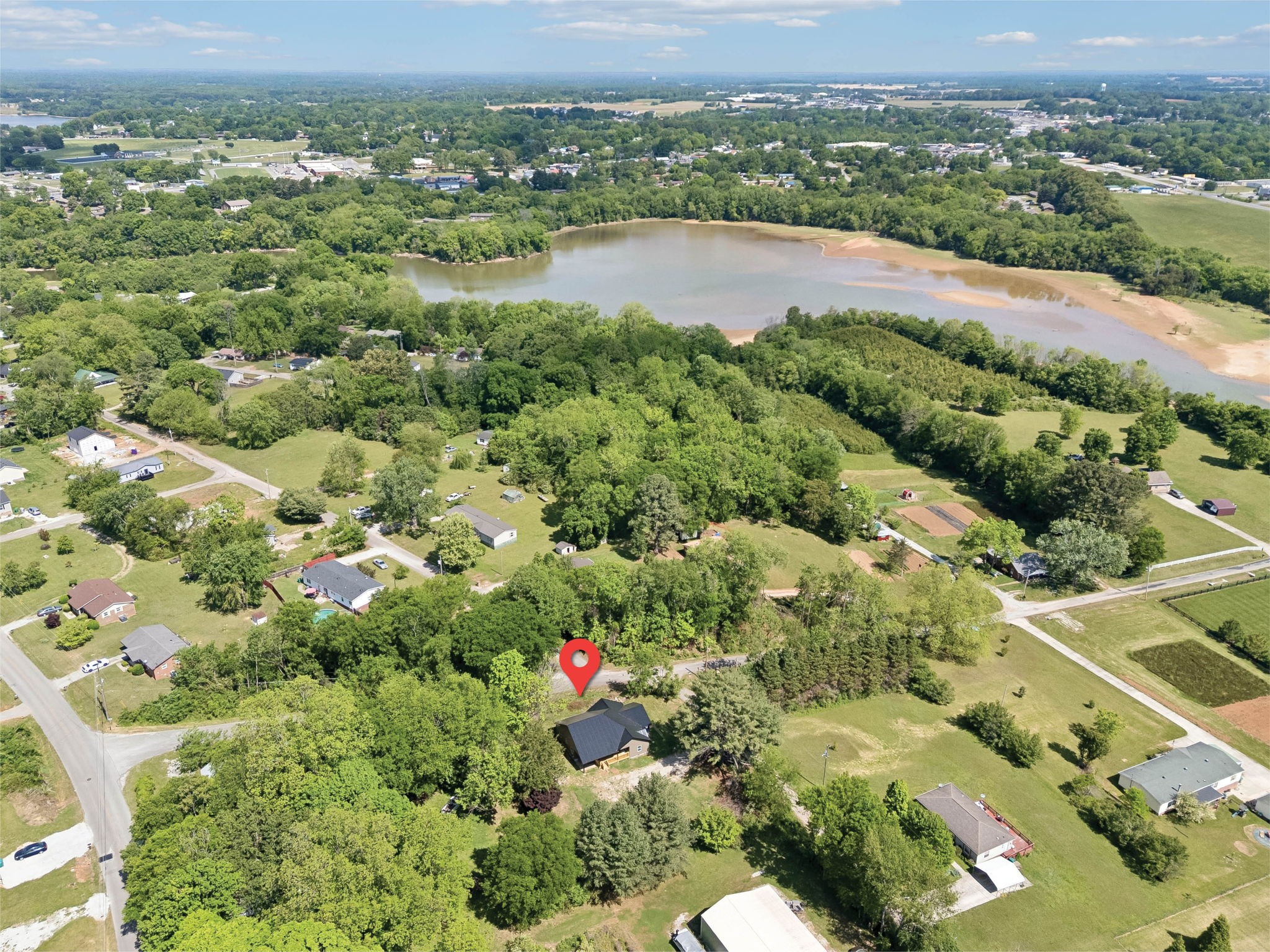 1200 Little Street Winchester, TN 37398 - Photo 54 of 54 an aerial view of green landscape with trees houses and mountain view