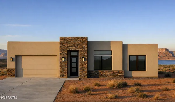 a view of a house with a patio