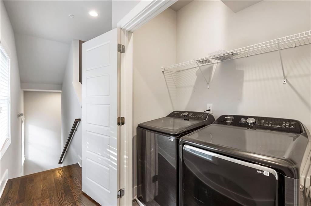 1819 Huntington Hills Lane Northwest Atlanta, GA 30309 - Photo 30 of 53 a utility room with dryer and washer