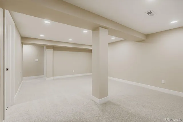 a view of an empty room