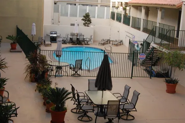 a view of balcony and patio