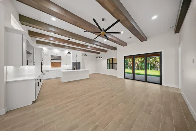 wooden floor in an empty room