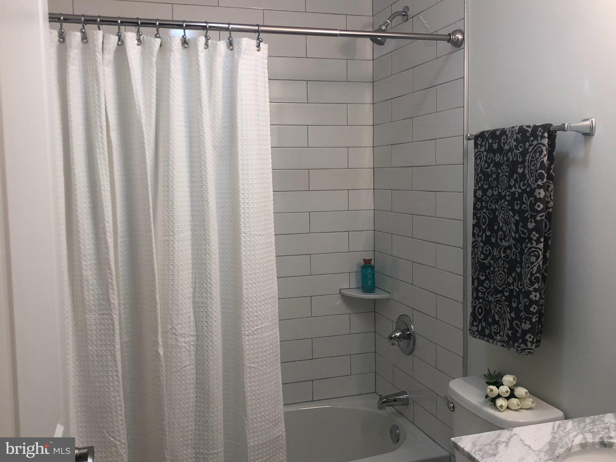 138 Grimes Golden Road Linden, VA 22642 - Photo 47 of 77 a bathroom with a shower curtain and a sink