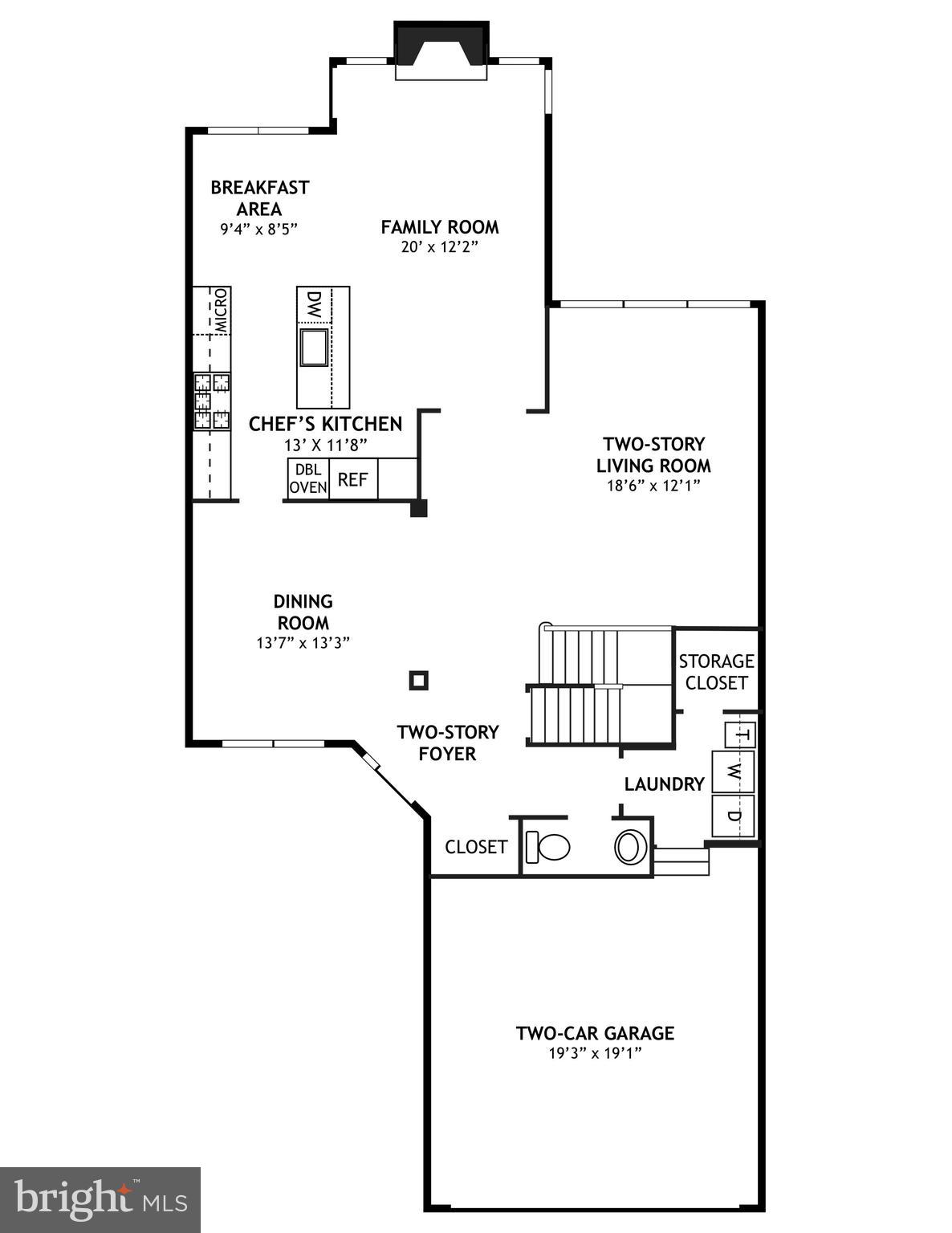 20026 Valhalla Square Ashburn, VA 20147 - Photo 80 of 82 Main Level Floor Plan
