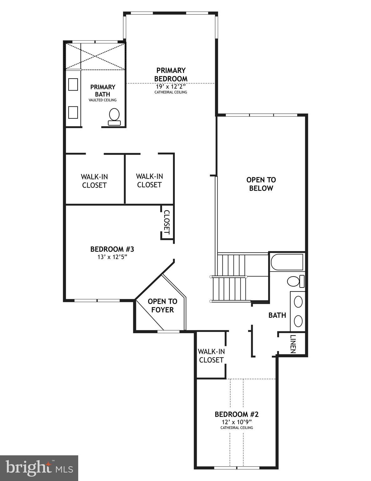 20026 Valhalla Square Ashburn, VA 20147 - Photo 81 of 82 Upper Level Floor Plan