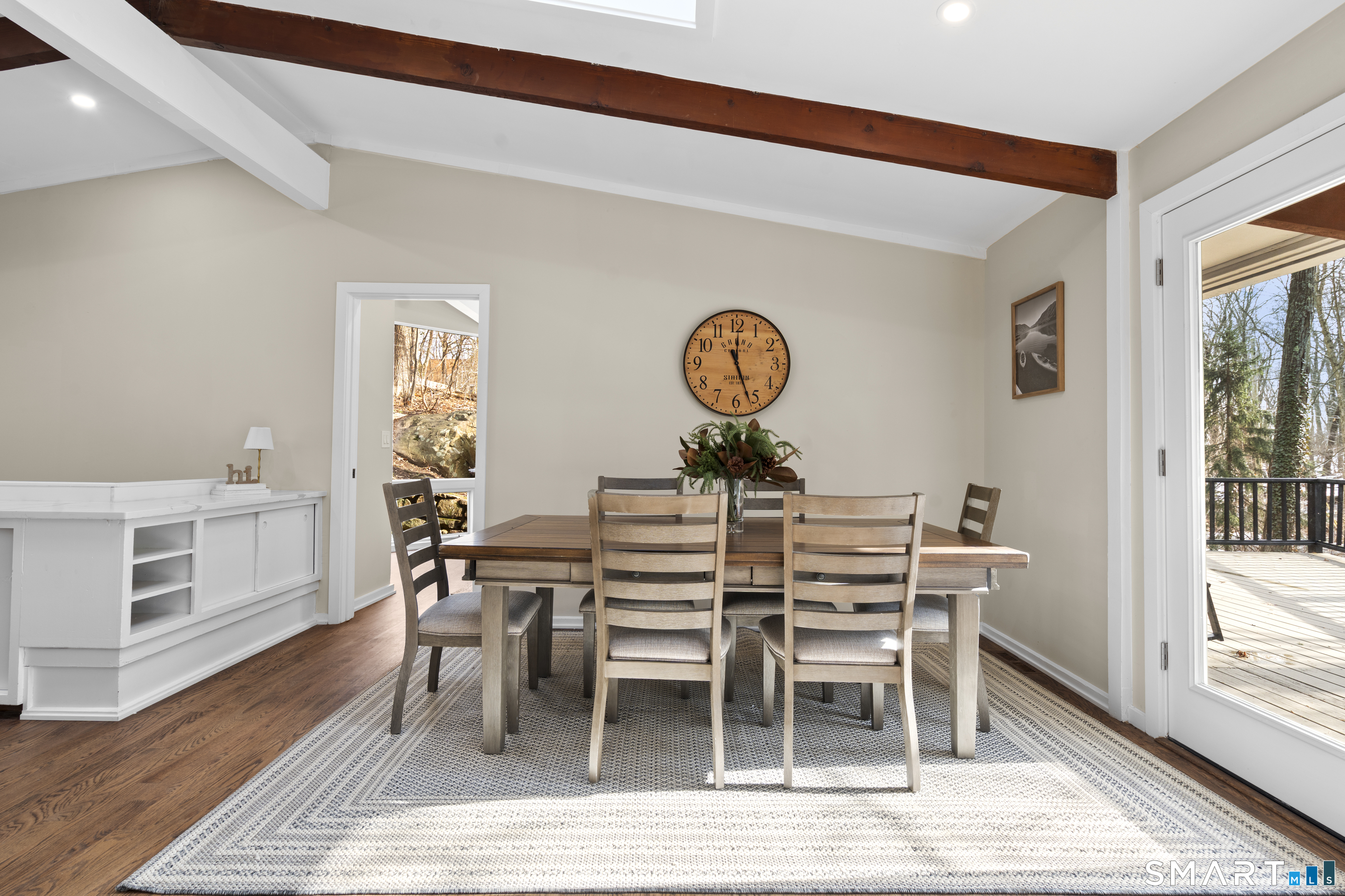 143 Gaylord Mountain Road Bethany, CT 06524 - Photo 6 of 30 a view of a dining room with furniture and wooden floor