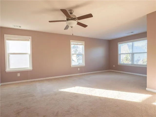 a view of small space with racks on the wall